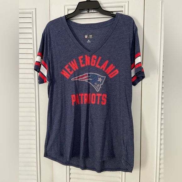 Blue Team Apparel Women’s Short Sleeve Patriots Jersey Size XL - Picture 1 of 9